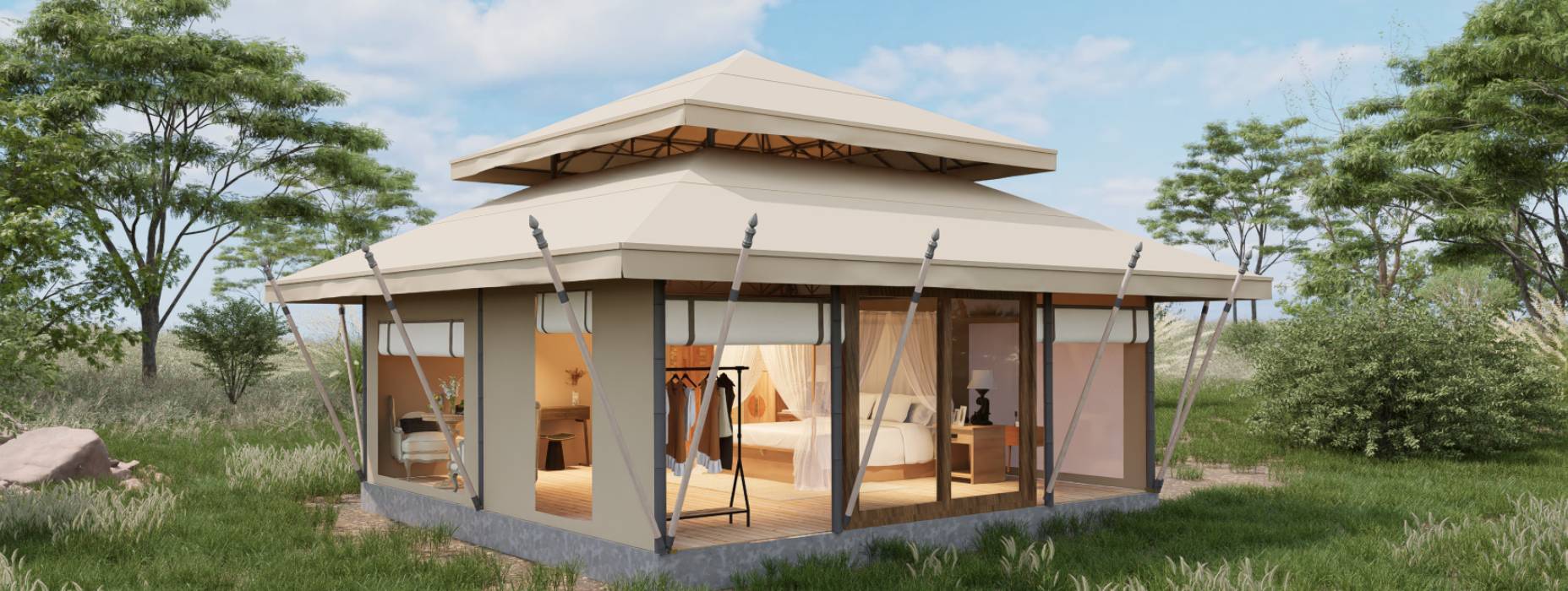 崇左户外野奢帐篷